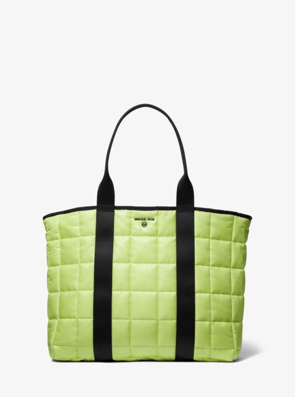 Damske Prenosná Taška Michael Kors Brooklyn Quilted Recycled Polyester Svetlo Zelene - Kabelky Michael Kors Outlet | MYNBG-6354
